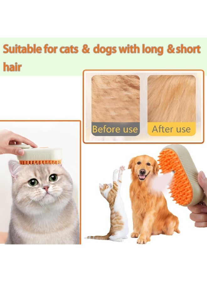 Cat and Dog Steam Brush Grooming Tool – 3 in 1 Steamy Pet Brush with Water Tank for Deshedding, Massage and Coat Cleaning - Image 5