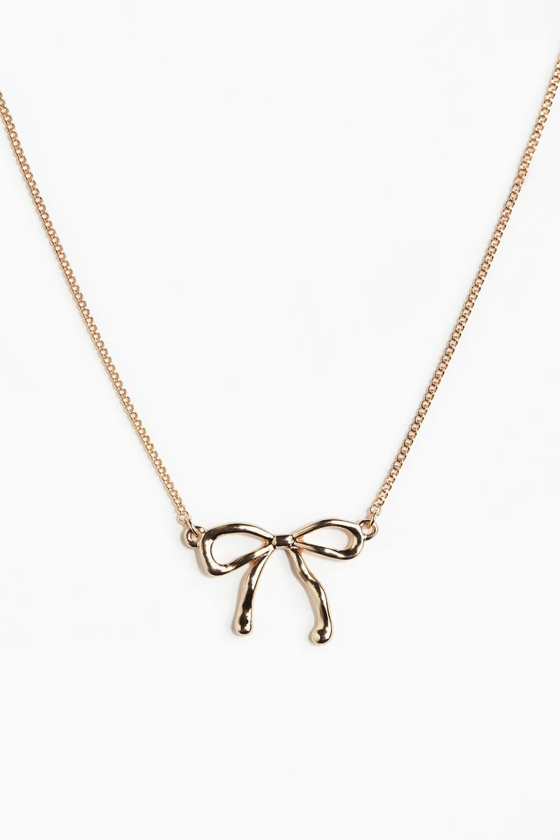 H&M Bow-pendant necklace