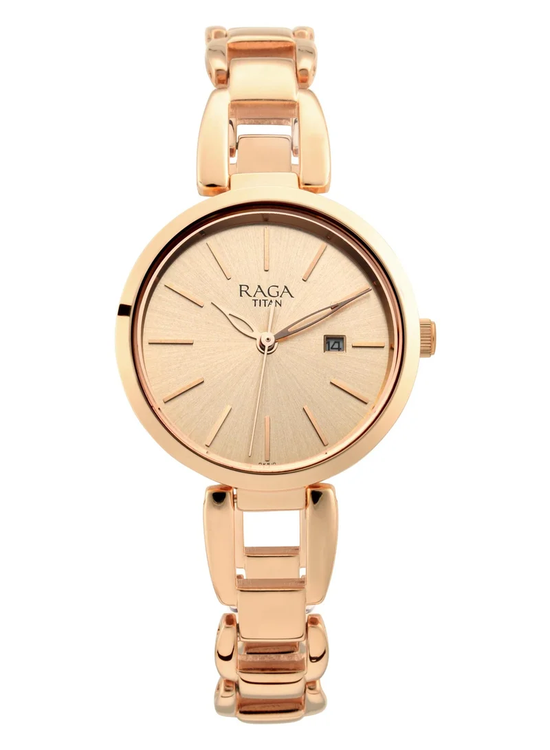 تيتان Raga Women's ia Trendsetter Rose Gold Watch