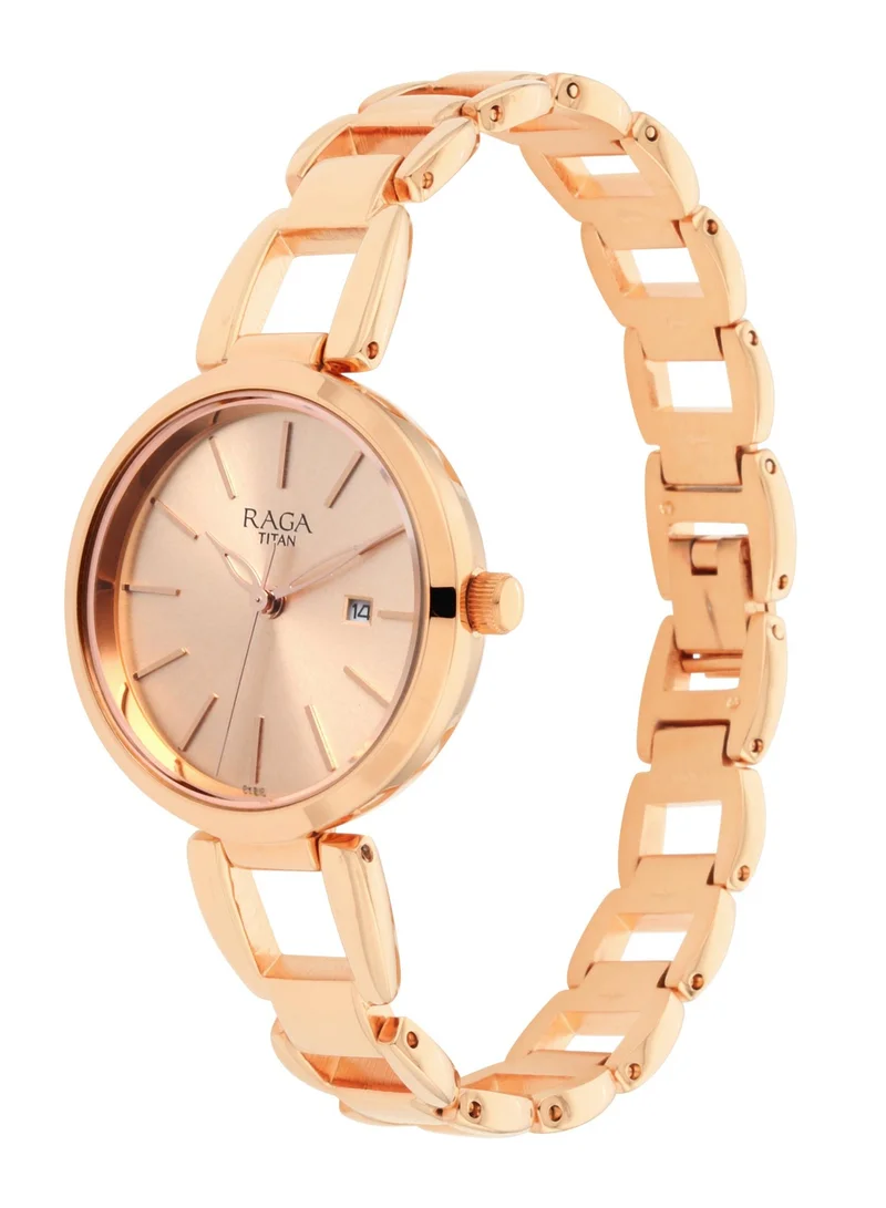 تيتان Raga Women's ia Trendsetter Rose Gold Watch