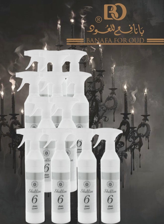 Banafa 12 Pieces Shillin 6 House Freshener 500ML - Image 1