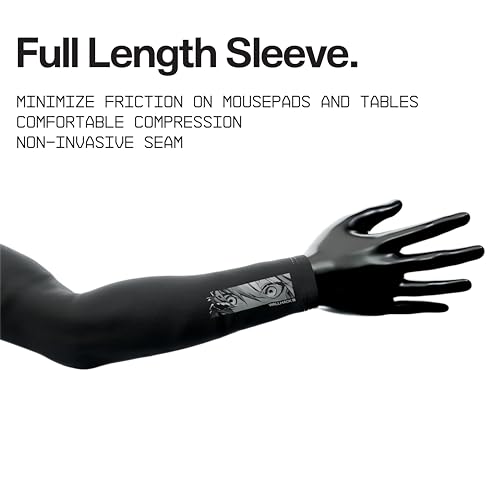 Wallhack Gaming Arm Sleeve | Frenzy Sora | Esports Sleeve for Arm, Black - Small | Medium - Image 3