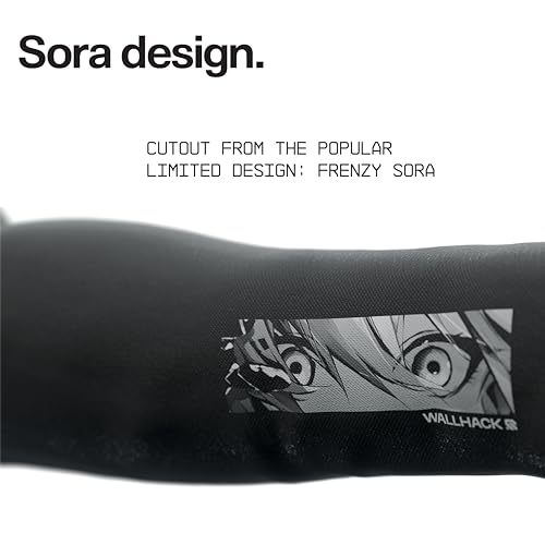 Wallhack Gaming Arm Sleeve | Frenzy Sora | Esports Sleeve for Arm, Black - Small | Medium - Image 5