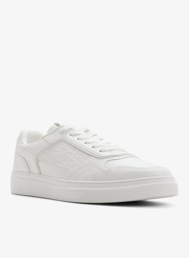 ALDO  DESMOND Embossed Lace Up Sneakers for Men | Best Price UAE