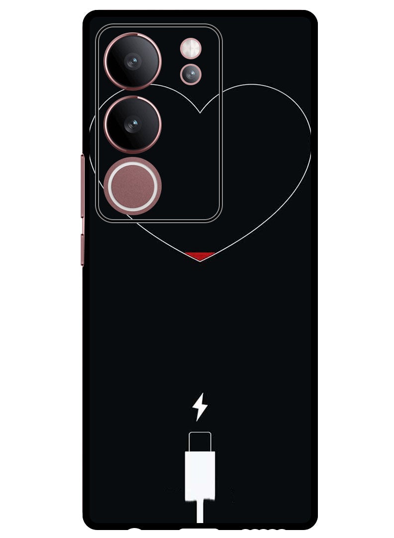 Theodor Protective Case Anti Scratch Shock Proof Bumper Cover For Vivo V29 - V29 Pro Heart Battery Low - Image 1