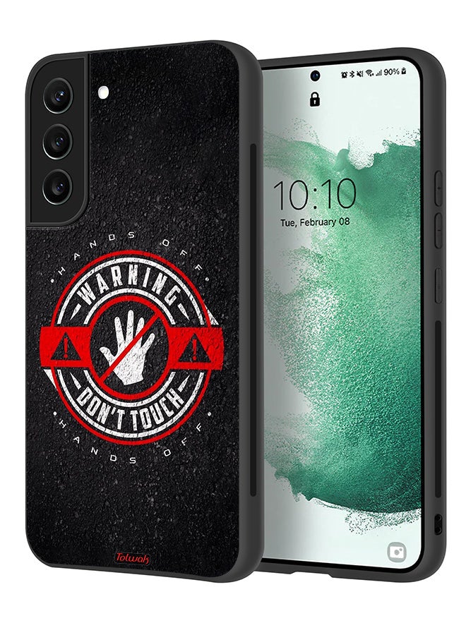 Tolwak Samsung Galaxy S22 Plus 5G Protective Case Cover Warning Do Not Touch - Image 1