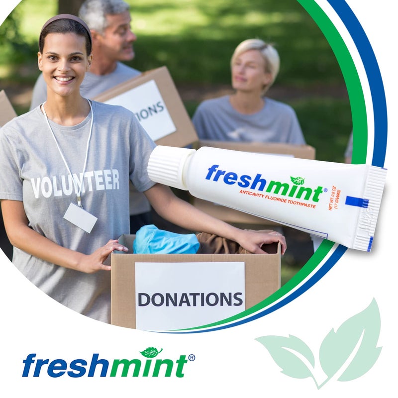 Freshmint 144 Tubes of Freshmint 06 oz Anticavity Fluoride Toothpaste Tubes do not have individual boxes for extra savings Travel Size - Image 4