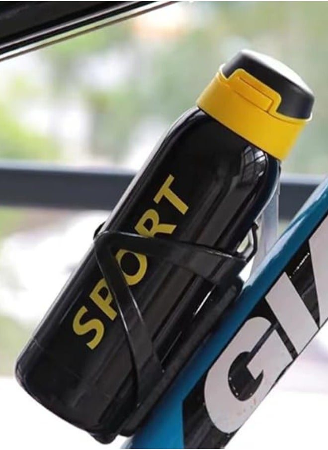 Stainless Steel Sports Water Bottle – Vacuum Insulated & Leak Proof (500Ml, Black)