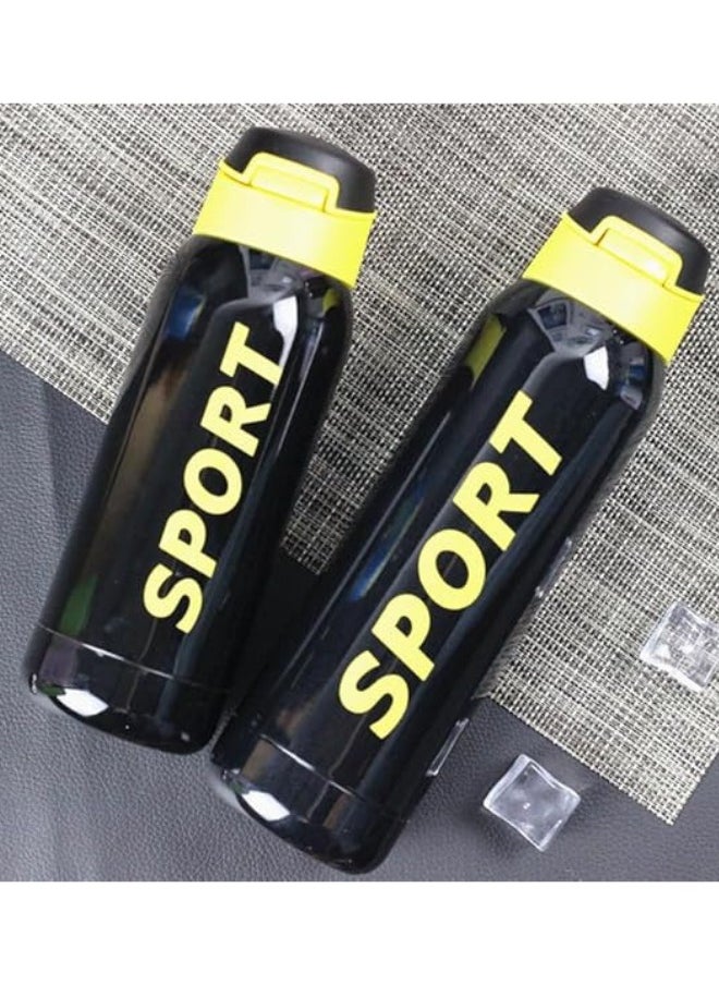 Stainless Steel Sports Water Bottle – Vacuum Insulated & Leak Proof (500Ml, Black)