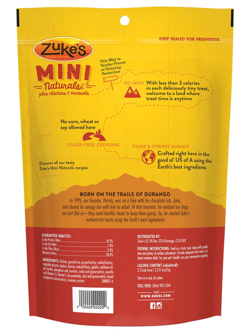 Zuke's Mini Naturals Dog Training Treats, Soft Mini Dog Treats with Vitamins & Minerals, Made for All Breed Sizes Chicken, 16 Ounce (Pack of 2) - Image 3