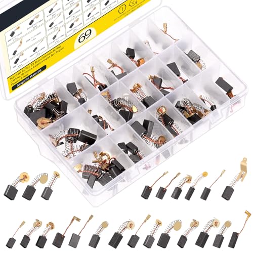 Mardatt 69Pcs 23 Sizes Electric Motor Carbon Brushes Replacement for Repair Power Tools and Motors Part - Image 1