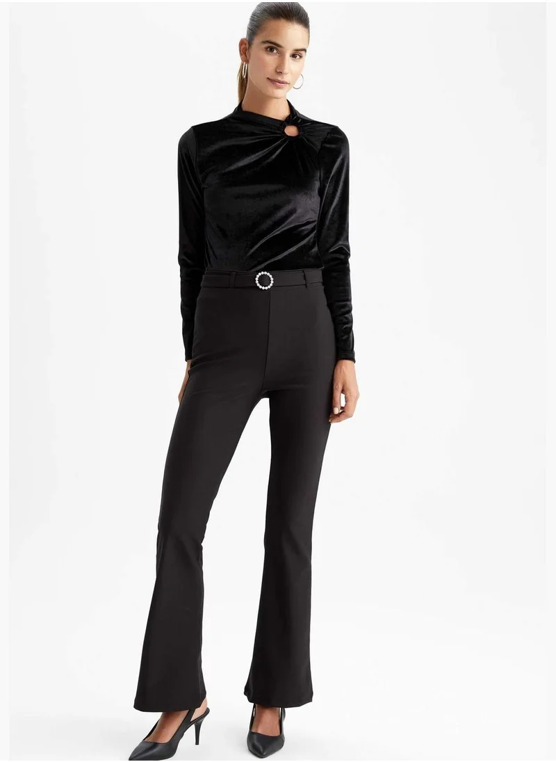 DeFacto Woman Flare Fit Woven Trousers