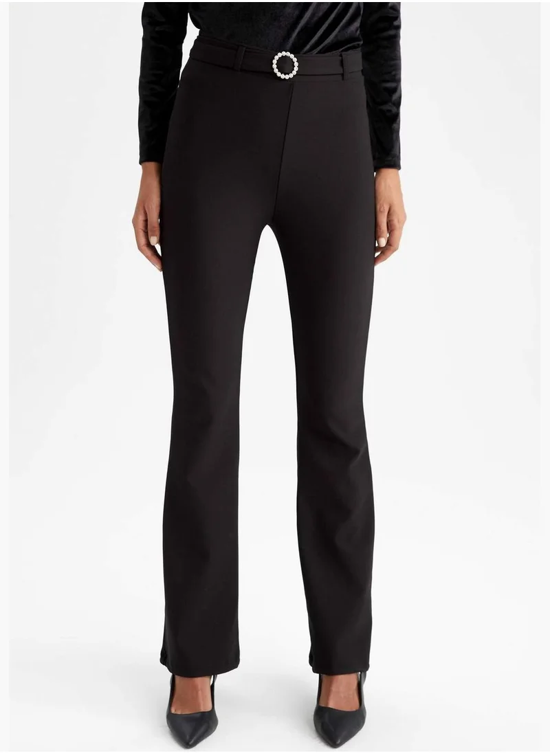 DeFacto Woman Flare Fit Woven Trousers