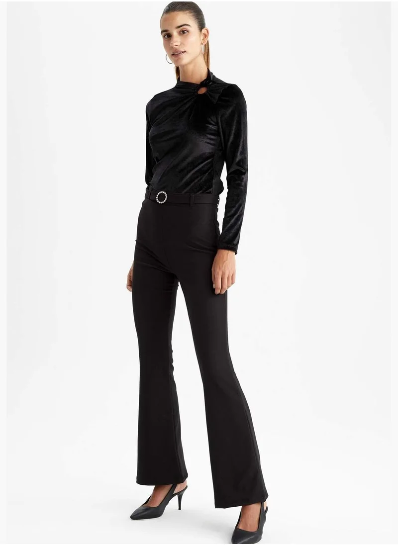 DeFacto Woman Flare Fit Woven Trousers