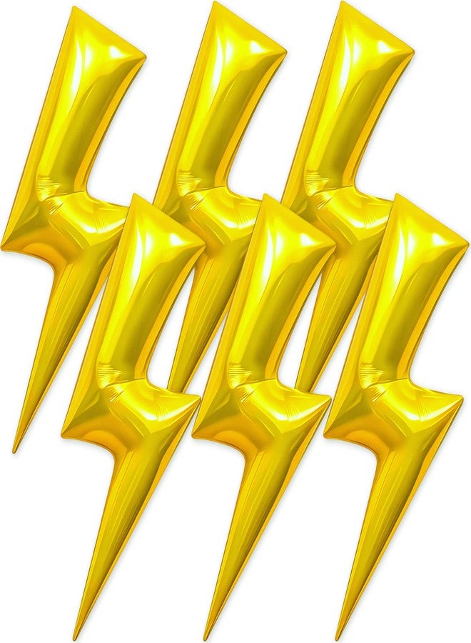 KHC-KHF Lightningbolt-Balloons Weather-Balloon 6PCS 45in Lightning Bolt Foil Balloon Thunderbolt Birthday Party Graduation Summer Superhero Decorations Supply - Image 1