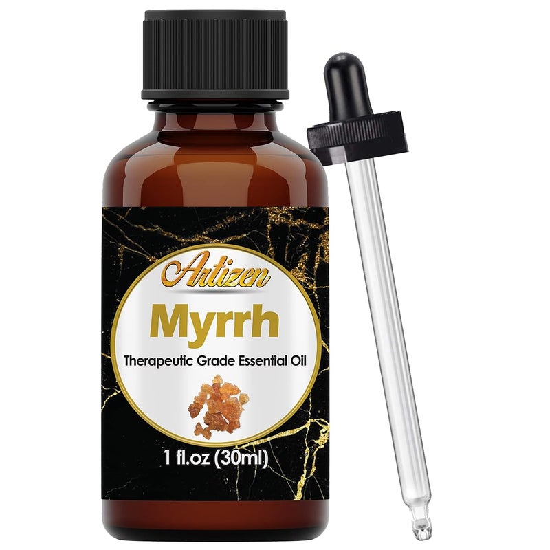 Artizen 30ml Myrrh Essential Oil Therapeutic Grade Myrrh Oil for Skin 1 Fl Oz