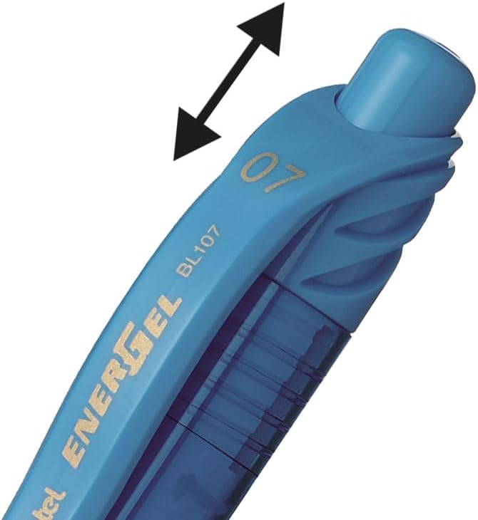 Pentel EnerGel-X Retractable Gel Pen - Sky Blue - Image 4