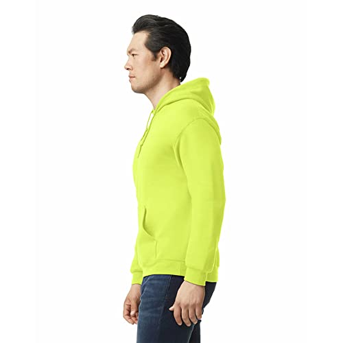 Gildan Adult Fleece Hoodie Sweatshirt, Style G18500, Multipack, Safety Green (1-Pack), Small - Image 2
