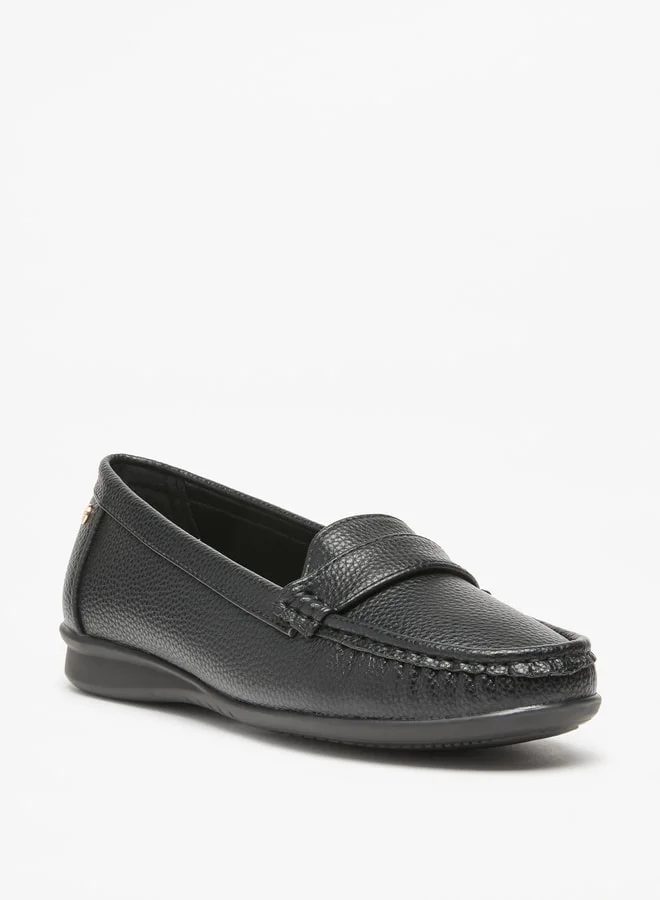 Flora Bella By Shoexpress Women's Textured Slip-On Loafers
