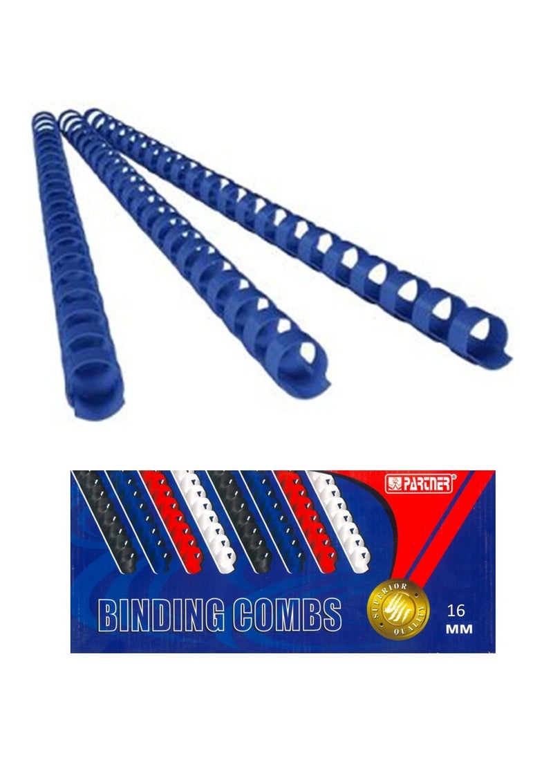 PARTNER - Binding Accessories With 16mm Comb Blue - Image 1