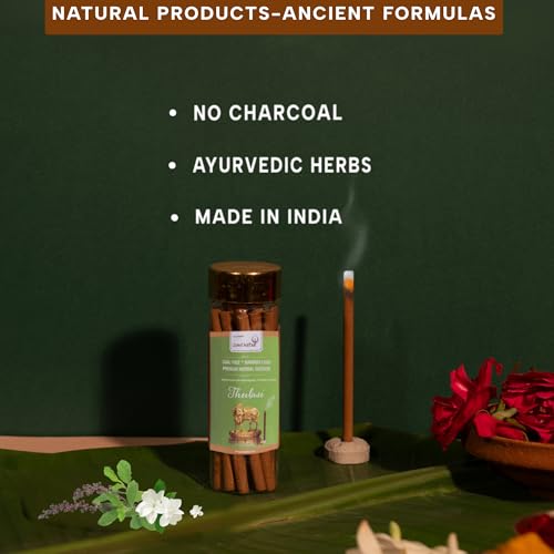 GOW DURBAR GowDurbar Bamboo-Less Thulasi Rejuvenating Agarbatti 65g (Pack of 3) | Organic Incense Sticks with Panchagavya & Herbs | Eco-Friendly | for Pooja, Yoga & Meditation - Image 2