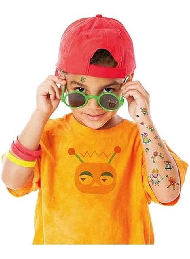 Avenir Tattoo Sticker Robot 50Pc Set Of Temporary Tattoos High Quality Water Based Ink Safe And Easy To Apply And Remove Lasts 3 5 Days For Kids 3 Plus - Image 2