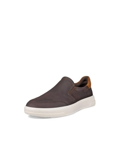 ECCO Men's Move Slip On Sneaker, Coffee/Camel Suede, 8-8.5 - Image 1