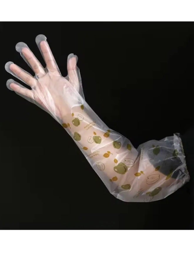 Long Arm Disposable Non-Slip Gloves Household Cleaning Dishwashing Gloves (10 Pieces) - Image 5