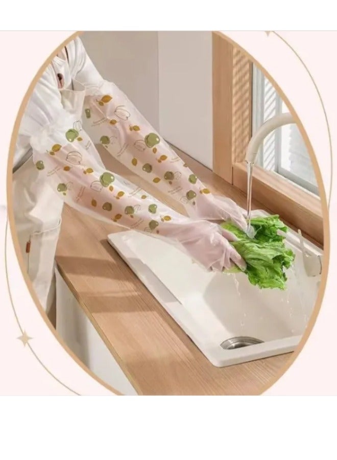 Long Arm Disposable Non-Slip Gloves Household Cleaning Dishwashing Gloves (10 Pieces) - Image 4