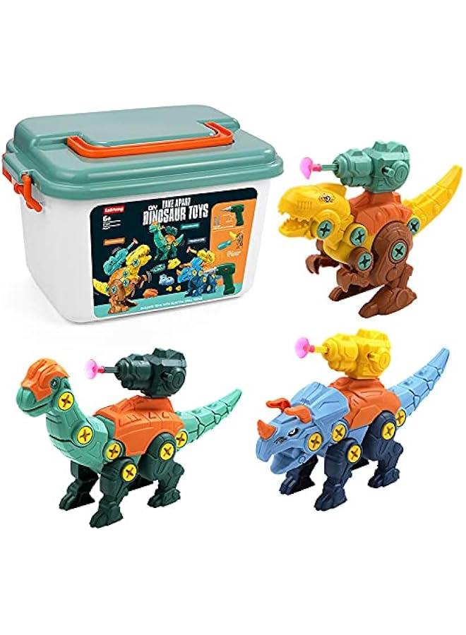 Loquat Kids Building Dinosaur Toys - Boys STEM Take Apart Construction Set Educational Dino Kit with Play Mat Party Favors  Birthday Gifts for Toddler Girls Age 3 4 5 6 7 8 + Year Old - Image 2