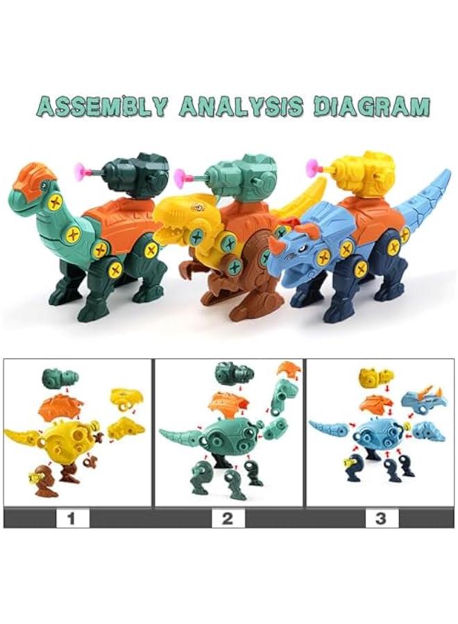 Loquat Kids Building Dinosaur Toys - Boys STEM Take Apart Construction Set Educational Dino Kit with Play Mat Party Favors  Birthday Gifts for Toddler Girls Age 3 4 5 6 7 8 + Year Old - Image 5
