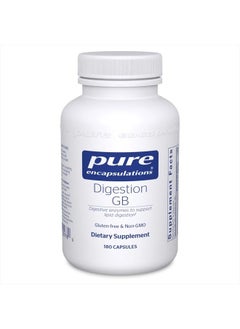 Digestion GB | Digestive Enzyme Supplement to Support Gall Bladder and Digestion of Carbohydrates and Protein* | 180 Capsules