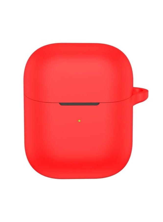 Earphone Protective Case Suitable For Oraimo Freepods Neo Otw 330s  Cover Shockproof Shell Washable Silicone Housing Anti Dust Sleeve Frame (Red)  - Image 5