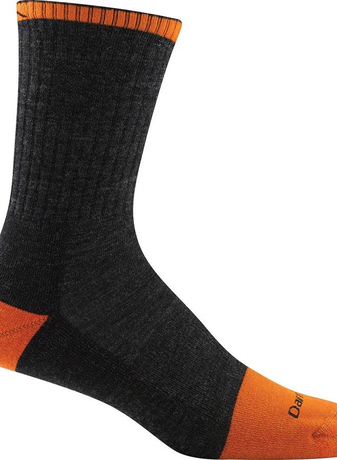 Darn Tough Steely Micro Crew Cushion Socks - Men's Graphite Medium - Image 1
