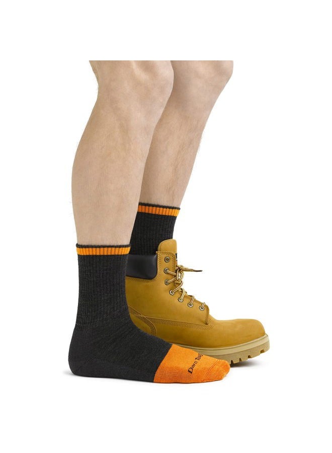 Darn Tough Steely Micro Crew Cushion Socks - Men's Graphite Medium - Image 3