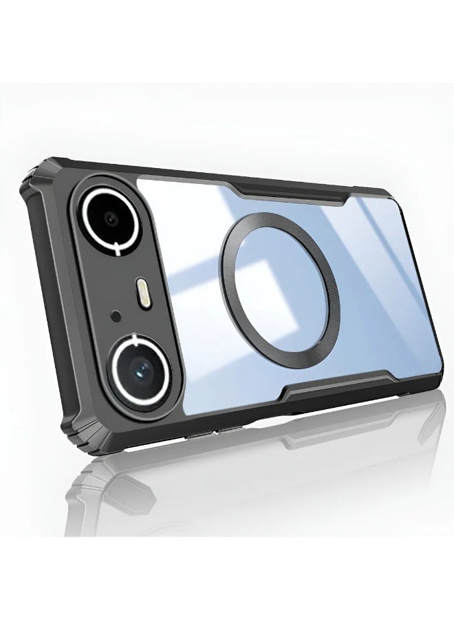 general Tecno Pova Slim 5G Back Cover | 360° Protection | Crystal Clear Hard Back Transparent | Compatible with MagSafe Accessories - Image 3