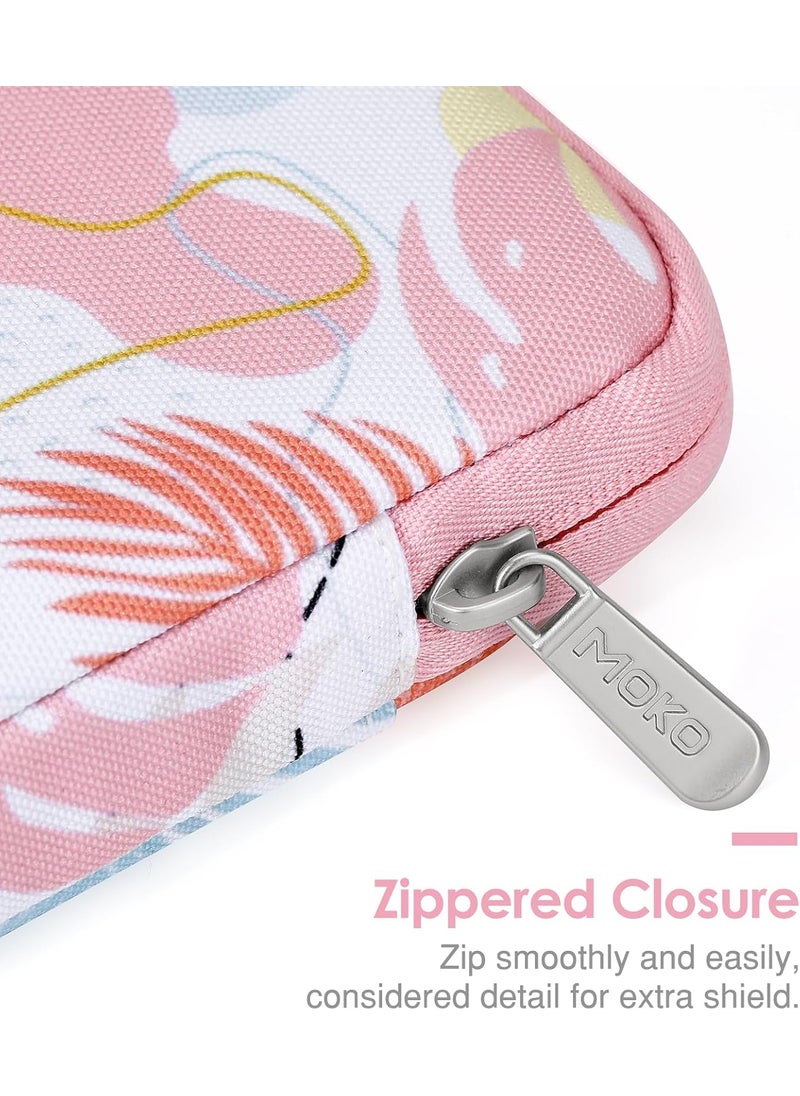 MoKo - MoKo Padded Ereader Sleeve Case for 67 inch Tablet Bag Compatible with 7 eReader Colorsoft Signature Edition 2024 Tropical Leaf - Image 1