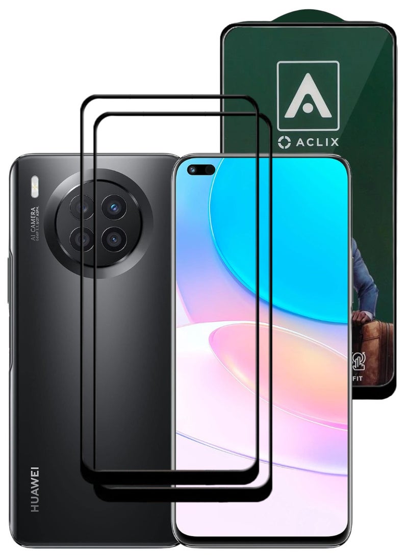 ACLIX 2 Pieces Antistatic ESD Dustproof Premium Quality High Definition Tempered Glass Screen Protector Designed For Huawei nova 8i - Image 1