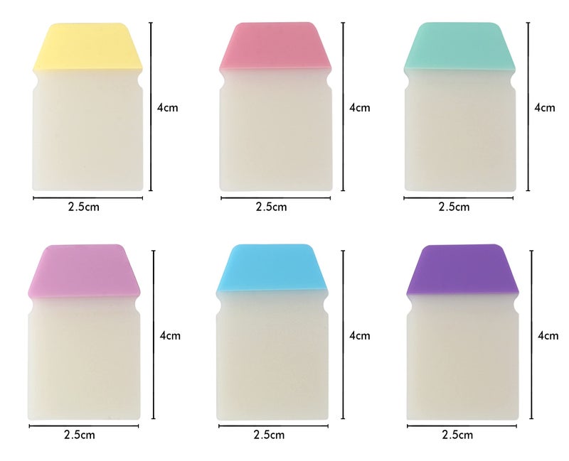 Worison 2 in 1 Transparent Sticky Notes Cum Page Marker, Page Flags Sticky Notes 4 x 2.5 cms 60 Sheets - Image 3