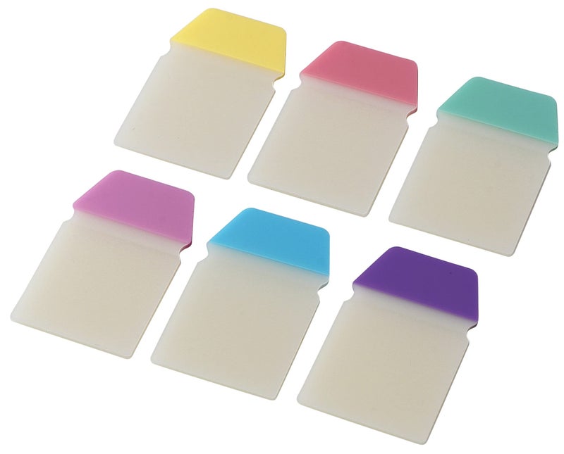 Worison 2 in 1 Transparent Sticky Notes Cum Page Marker, Page Flags Sticky Notes 4 x 2.5 cms 60 Sheets - Image 2