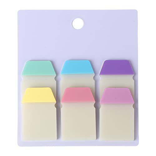 Worison 2 in 1 Transparent Sticky Notes Cum Page Marker, Page Flags Sticky Notes 4 x 2.5 cms 60 Sheets - Image 1