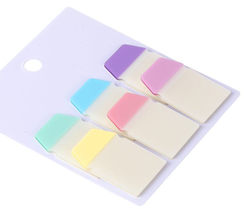 Worison 2 in 1 Transparent Sticky Notes Cum Page Marker, Page Flags Sticky Notes 4 x 2.5 cms 60 Sheets - Image 5