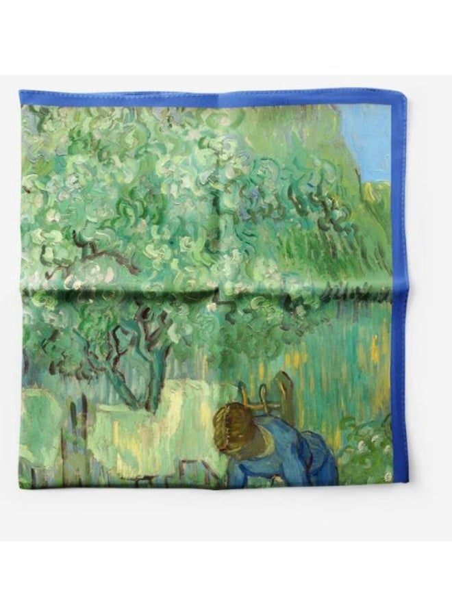Scarf made of soft natural silk , characterized by its bright colors and delicate prints, high-quality material - imported - Image 4
