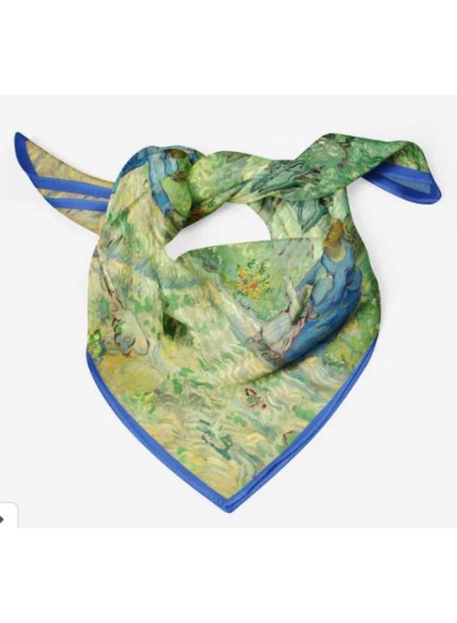 Scarf made of soft natural silk , characterized by its bright colors and delicate prints, high-quality material - imported - Image 5
