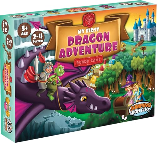 Jumping High Five My First Dragon Adventure Board Game Kids Save The Kingdom Beginner Fantasy Adventure Game for Children 5 Exciting HandsOn Dragon Fun for Family Game Night - Image 1