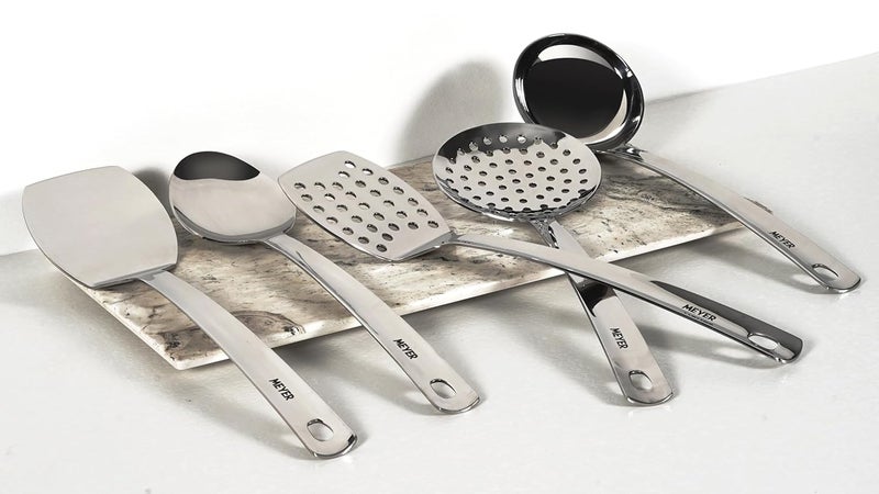 Meyer Stainless Steel Skimmer Kitchen Tools Cooking Utensils for Kitchen Skimmer for Deep Frying and Straining PurisNuggetsRicePakodas 32cm - Image 5