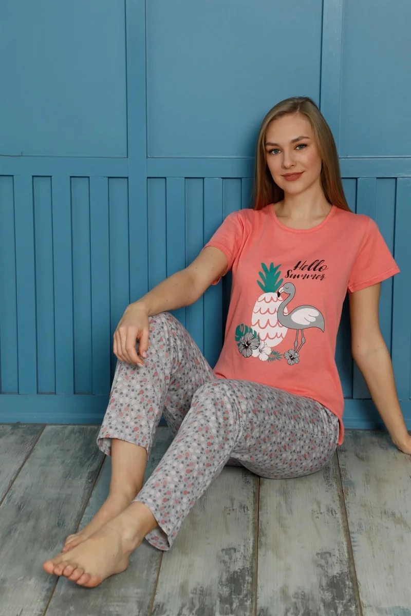 Akbeniz Women's Cotton Pajamas Set 20500N