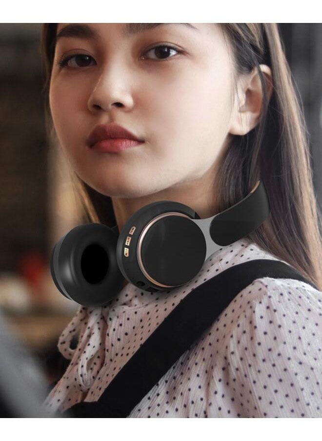 DUNISO - Bluetooth Headphones With 7 Colors Light Over Ear Wireless Gaming Headphones with HiFi Stereo Headphones with Microphone and Soft Earpads for Cellphone PC Home Office - Image 1