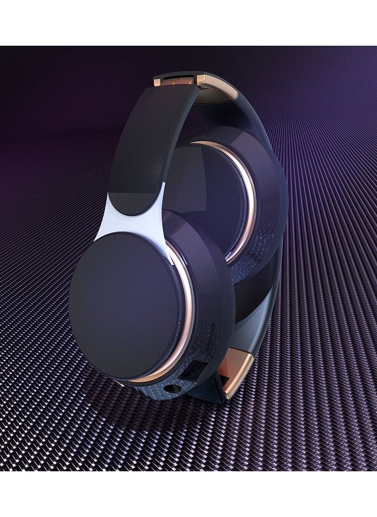 DUNISO - Bluetooth Headphones With 7 Colors Light Over Ear Wireless Gaming Headphones with HiFi Stereo Headphones with Microphone and Soft Earpads for Cellphone PC Home Office - Image 1