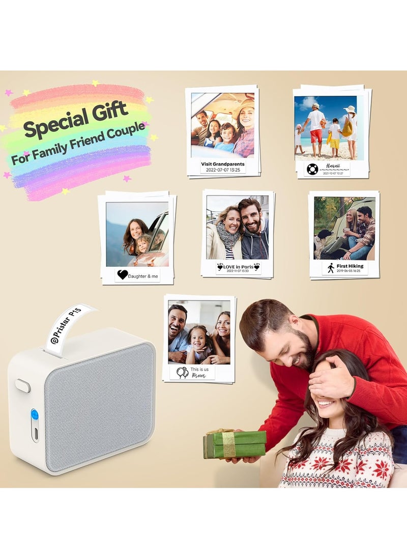 AROAQ - P15 Label Maker, Portable Bluetooth Sticker Label Printer with Different Fonts, Easy to Use Ideal for Home&Office Organization Small Business Supplies USB Rechargeable - Image 1